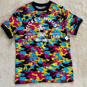 Disney Mickey Mouse Camouflage shirt NWT